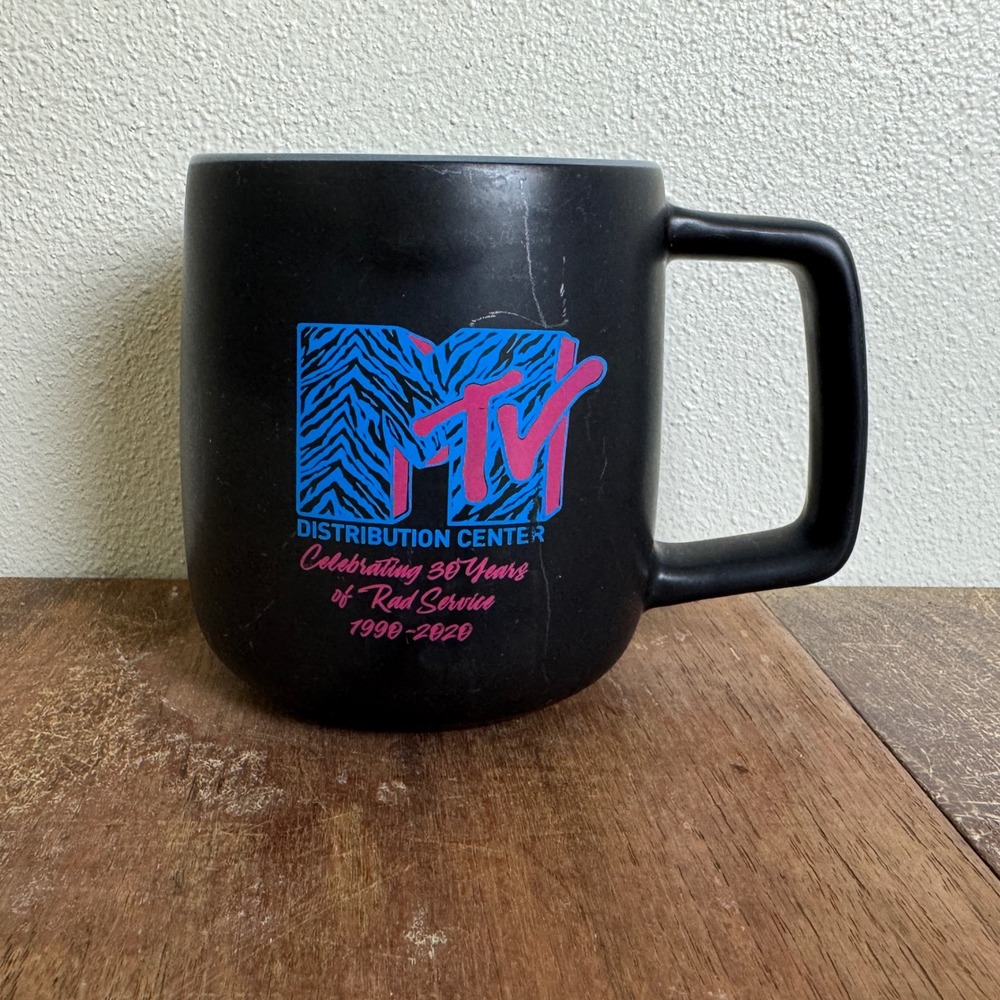 MTV Distribution Center Mug Celebrating 30 Years of Rad‎ Service 1990-2020